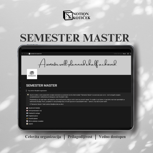 Semester master - Notion Planner